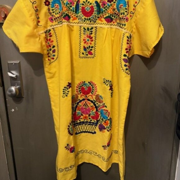 Embroidered Mexican / Pueblo Mini Tunic Dress - NWOT - Picture 6 of 16